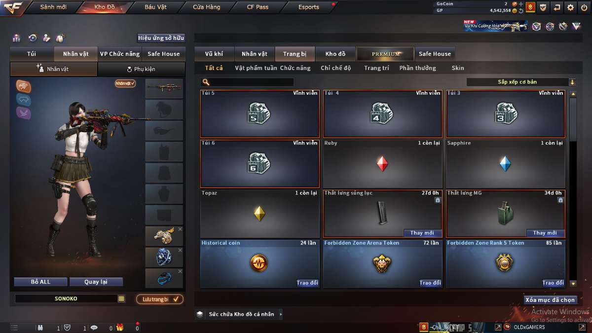 shop acc cf uy tin gia re